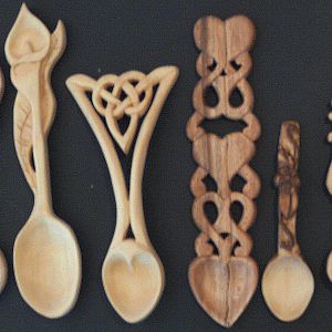 6 Carved Spoons by cskipper