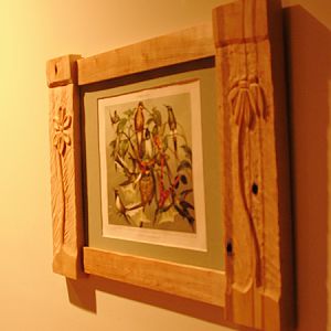 New pics of carved maple frame 5