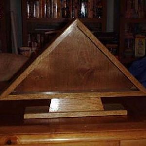 Flag display case