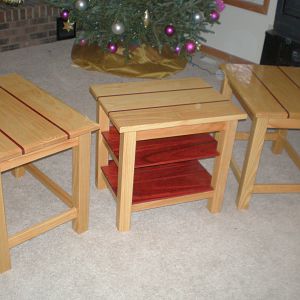 Ash  End tables & TV  stand