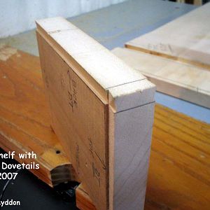 Cutting Male of Sliding Dovetail into Corbels / Brackets.