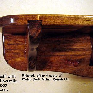 Wall Shelf with Sliding Dovetails