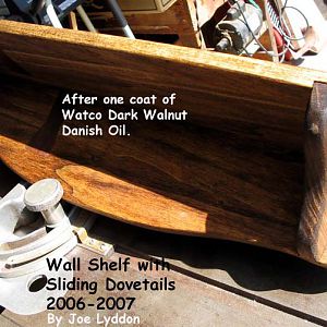 Watco Dark Walnut Danish Oil - One coat.
