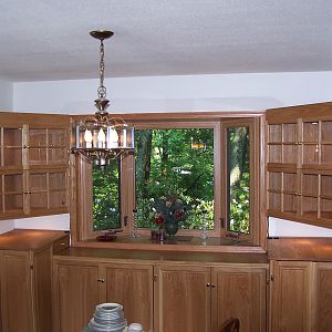 White Oak Dining Room Cabinets