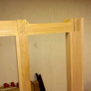 Glued-up mortise and tenon joints