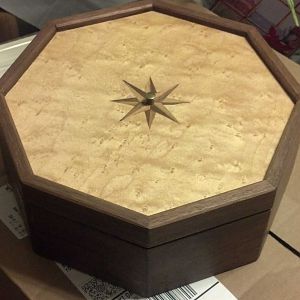 Octagon Walnut Box