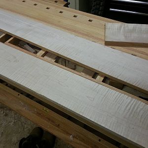 wood selection for curly maple mirror