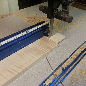 trimming tenons on bandsaw