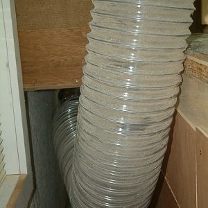 Miter saw dust collection hood