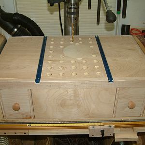 Drill press table