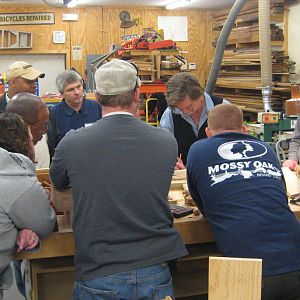 Wounded Warriors class w/ Roy Underhill
