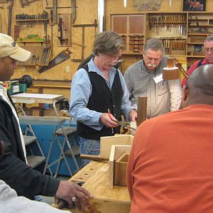 Wounded Warriors class w/ Roy Underhill