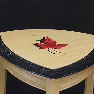 Rotor Table marquetry by Shamrock