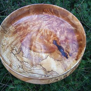 Birch burl bowl