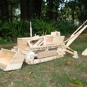 Wooden Backhoe