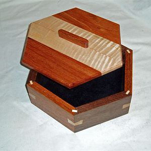 Rosewood Walnut Curly Maple Box