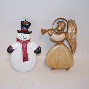 Carved Christmas Ornaments
