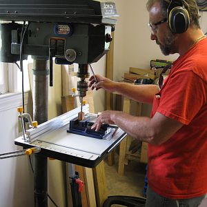 Drilling the blanks