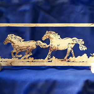 Spalted Wild Horses by Scott Miller