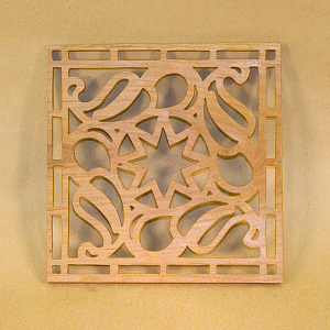 Tivet/Window decoration cut from cherry