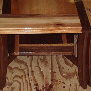 coffee table-legs and lower shelf