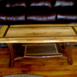 Coffee table in living room