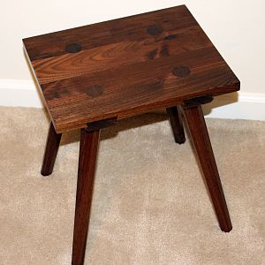 Black Walnut Moravian Stool