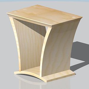 Side table in Maple