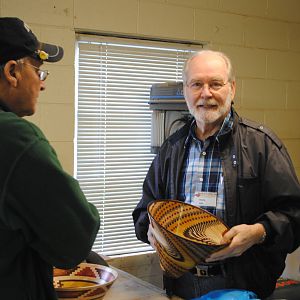 Charlie talking about his (we think 60's inspired) segmented bowl