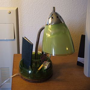 Table lamp upgrade - new Walnut base