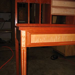 Federal Desk - Cherry w/Birdseye Maple Inlay