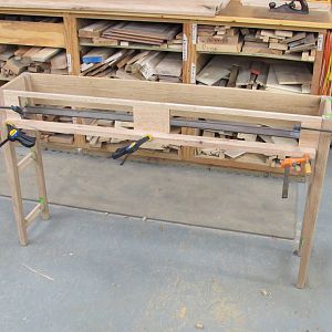 Narrow TV table