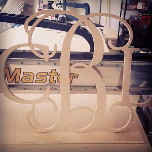CNC Cut Monogram
