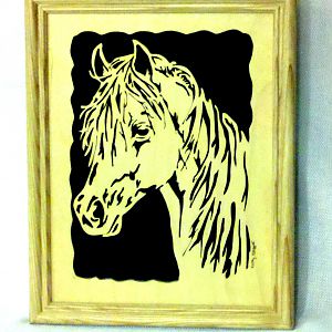 Horse in stable