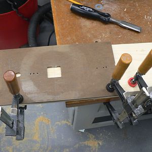 Router template for Base assembly bolts.