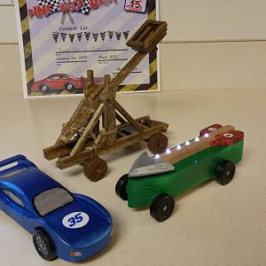 2015 Pinewood Derby entries