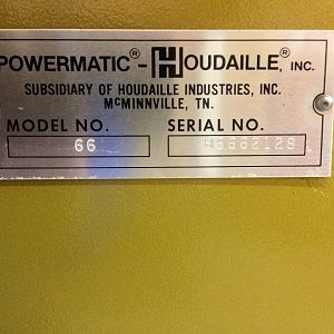 Powermatic 66 Refurb