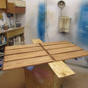 Prefinishing flat panels