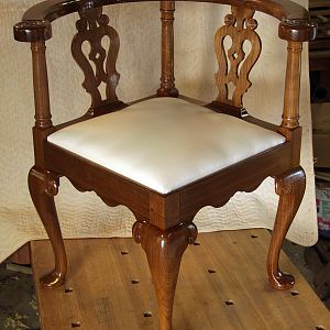Corner chair progress
