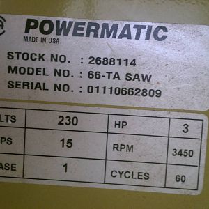 My Powermatic 66