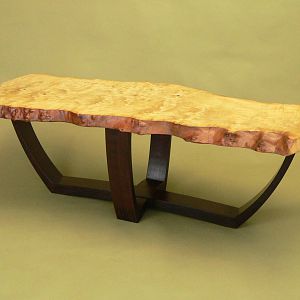 Olive Ash Burl Coffee Table