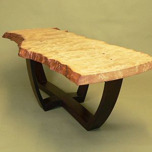 Olive Ash Burl Coffee Table