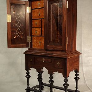 William & Mary Spice Box on frame