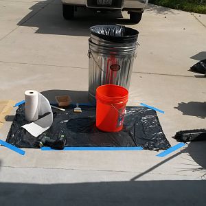 prepped mix area