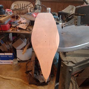Iowa Class Battleship - unfinished sanded hull fore