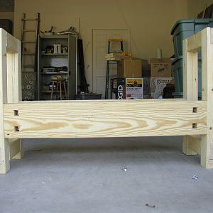 The completed workbench base.