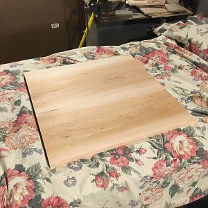table top flattened and cut to size