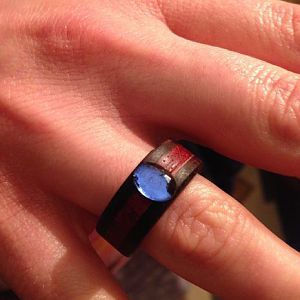 Padauk Purpleheart Engagement Ring