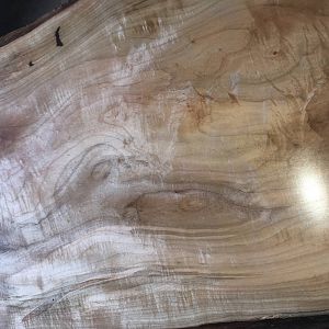 live edge coffee table close up