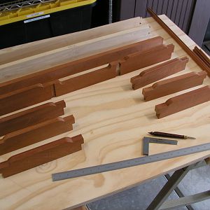 Townsend Knee Hole Desk WIP